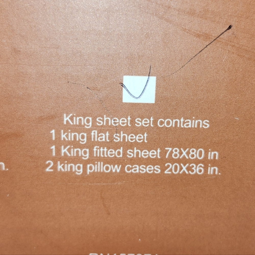 NIB-Tree Organic King Sheet Set 2000ct Premium Organic Cotton Gray - Picture 3 of 4